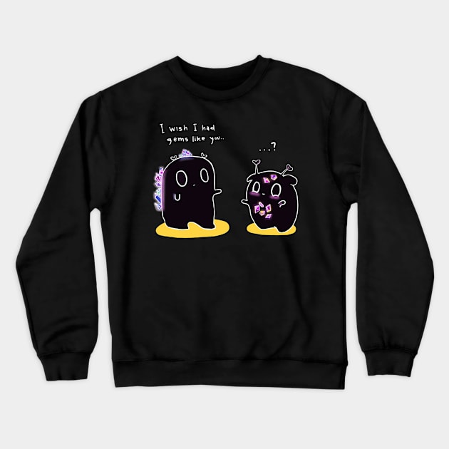 Gems Self image Crewneck Sweatshirt by moonlitdoodl